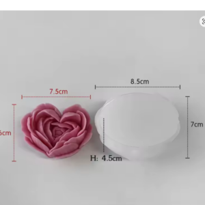 Molde de silicona Flor corazón