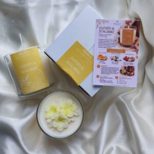 Vela Aromática Jazmín & Jengibre en Pote de Vidrio 265 ml | Medea Velas
