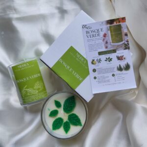 Vela Aromática Bosque Verde en Pote de Vidrio 265 ml | Medea Velas
