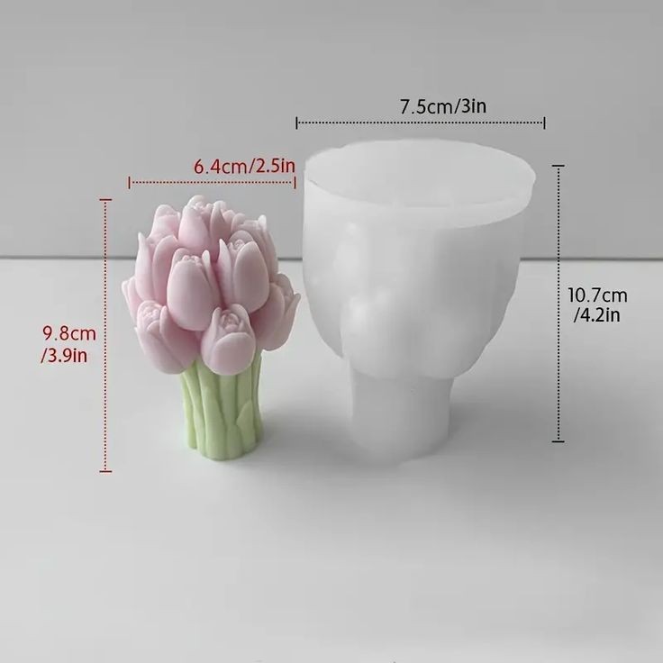 Molde de silicona Ramo de Tulipanes