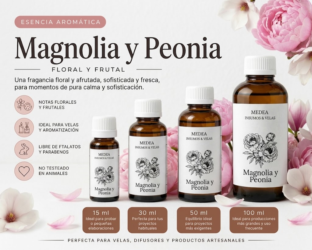 Esencia Aromática Premium Magnolia y Peonia - Imagen 2
